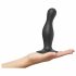 Strap-on-me Curvy M - Wavy, Suction Cup Dildo (Black) 