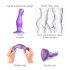 Strap-on-me Curvy S - Wavy, Suction Cup Dildo (Purple) 