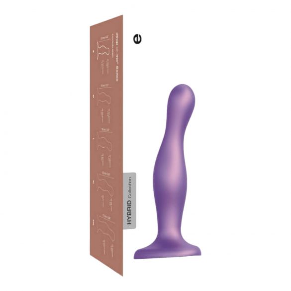 Strap-on-me Curvy M - Wavy Dildo with Base (Purple) 