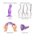 / Strap-on-me Curvy L - wavy, suction cup dildo (purple)