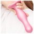 Strap-on-me Curvy M - Wavy Dildo with Base (Pink) 