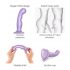 Strap-on-me P&G M - Curved Dildo with Base (Purple) 