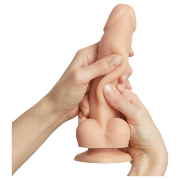 Strap-on-me S - Two-layer, Stand-up Realistic Dildo (Natural) 