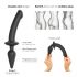 / Strap-on-me Switch Semi-Realistic S - 2-in-1 Silicone Dildo (Black)