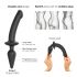 / Strap-on-me Swith Semi-Realistic XXL - 2-in-1 Silicone Dildo (Black)