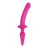 Strap-on-me Switch Semi-Realistic S - 2-in-1 Silicone Dildo (Pink) 