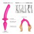 / Strap-on-me Switch Semi-Realistic S - 2-in-1 Silicone Dildo (Pink)