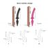 Strap-on-me Switch Semi-Realistic S - 2-in-1 Silicone Dildo (Pink) 