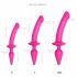 Strap-on-me Switch Semi-Realistic S - 2-in-1 Silicone Dildo (Pink) 