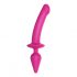 Strap-on-me Switch Semi-Realistic XXL - 2-in-1 Silicone Dildo (Pink) 