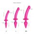 Strap-on-me Switch Semi-Realistic XXL - 2-in-1 Silicone Dildo (Pink) 