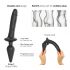 Strap-on-me Switch Realistic S - 2-in-1 Silicone Dildo (Black) 