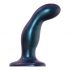 Strap-on-me Snaky M - Curved Anal Dildo (Metal Blue) 