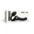 Strap-on-me S - Strap-on Air Pulse Vibrator - Small (Black) 