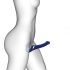 Strap-on-me Small - Strap-on Air Wave Vibrator - Blue 