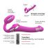 Strap-on-me S - Wearable Air Pulse Vibrator - Small (Pink) 