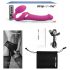 Strap-on-me M - strap-on, air pulse vibrator (pink)