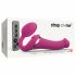 Strap-on-me M - strap-on, air pulse vibrator (pink)