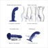 Strap-on-me M - waterproof, pulsating G-spot vibrator (blue)