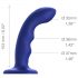 Strap-on-me M - waterproof, pulsating G-spot vibrator (blue)