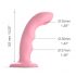 Strap-on-me M - waterproof, pulsating G-spot vibrator (pink)