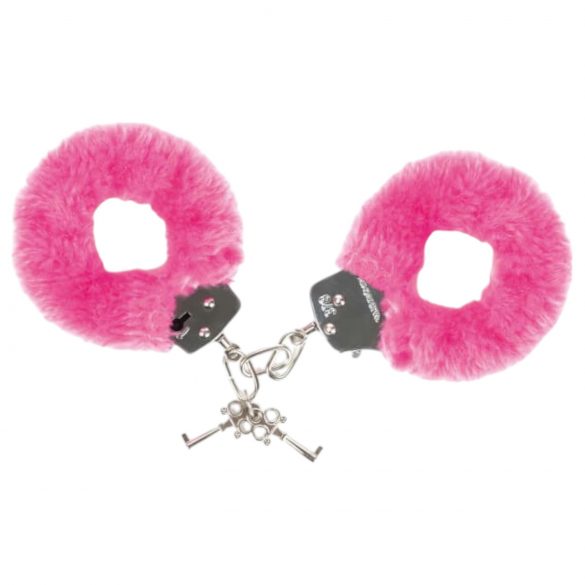 Love to Love Attach Me - Plush Handcuffs (Pink)