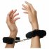 Love to Love Attach Me - Plush Handcuffs (Black) 