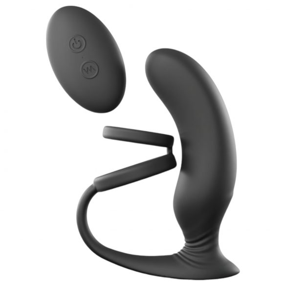 Love to Love - prostate vibrator with ring (black)