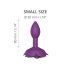 Love to Love Open Roses S - Silicone Anal Dildo (Purple) 