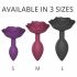 Love to Love Open Roses S - Silicone Anal Dildo (Purple) 