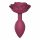 Love to Love Open Roses M - Silicone Anal Dildo (Burgundy) 