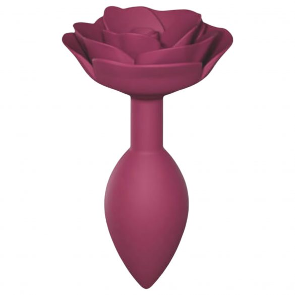 Love to Love Open Roses M - Silicone Anal Dildo (Burgundy) 