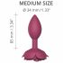 Love to Love Open Roses M - Silicone Anal Dildo (Burgundy) 