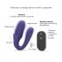 Love to Love Match Up - Rechargeable, Radio-Controlled Couple's Vibrator (Purple)