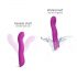 Love to Love Swap - Rechargeable, Pulsating G-Spot Vibrator (Purple) 