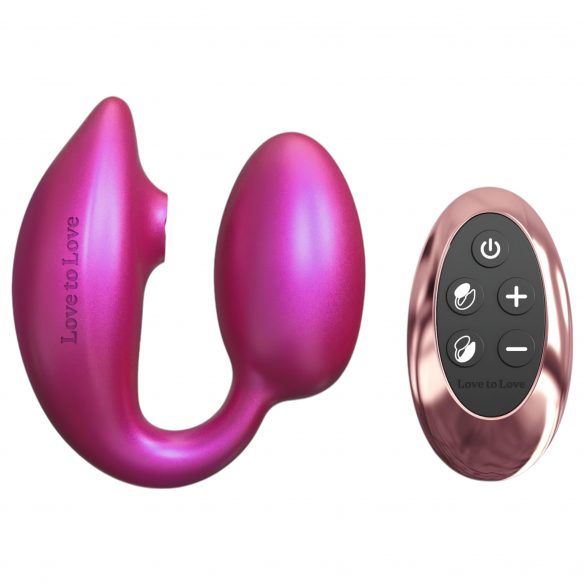 Clitoral and G-spot Vibrator Wonderlover (Metallic Pink) 