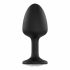 Dorcel Geisha Diamond Plug M - White Stone Anal Dildo (Black) 