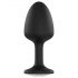 Dorcel Geisha Plug Diamond M - white jewel anal plug (black)