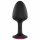 Dorcel Geisha Plug Ruby M - pink jeweled anal plug (black)