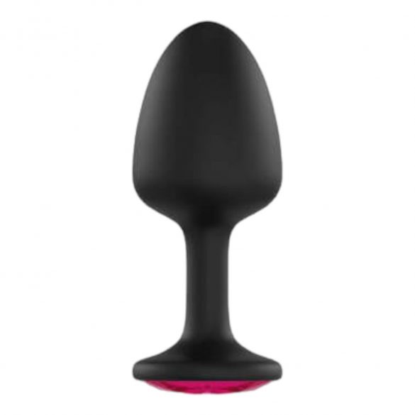 Dorcel Geisha Ruby M Plug - Pink Gem Anal Dildo (Black) 