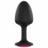 Dorcel Geisha Ruby M Plug - Pink Gem Anal Dildo (Black) 