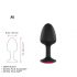 Dorcel Geisha Ruby M Plug - Pink Gem Anal Dildo (Black) 