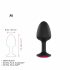 Dorcel Geisha Ruby M Plug - Pink Gem Anal Dildo (Black) 