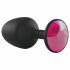 Dorcel Geisha Ruby M Plug - Pink Gem Anal Dildo (Black) 