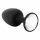 Dorcel Geisha Diamond Plug L - White Stone Anal Dildo (Black) 