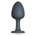 Dorcel Geisha Diamond Plug L - White Stone Anal Dildo (Black) 