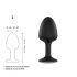 Dorcel Geisha Diamond Plug L - White Stone Anal Dildo (Black) 