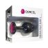 Dorcel Geisha Plug Ruby L - pink jeweled anal plug (black)