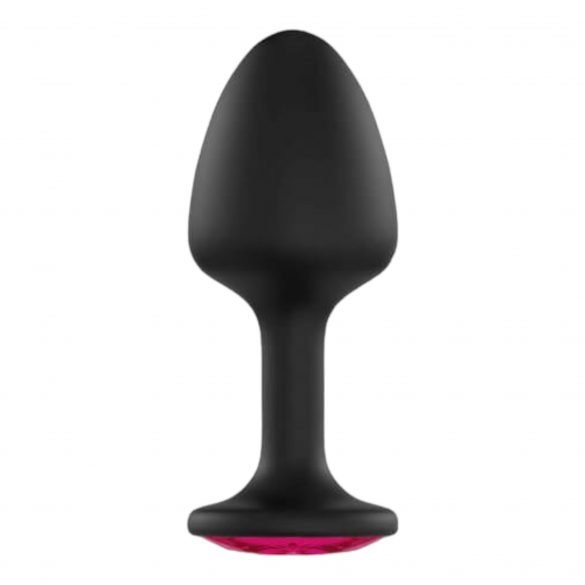 Dorcel Geisha Ruby XL Plug - Pink Gem Anal Dildo (Black) 