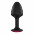 Dorcel Geisha Ruby XL Plug - Pink Gem Anal Dildo (Black) 